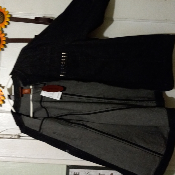 Liz & Me Signature 1X, Dark Blue Denim Blazer/Jacket NWT - Picture 3 of 6